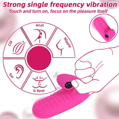 Discreet Mini Finger Vibrator for Targeted Clitoral and G-Spot Stimulation