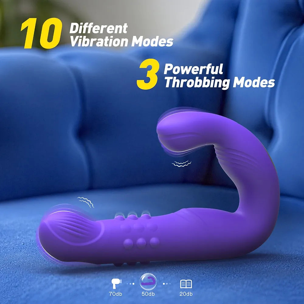 Prostate Massager and Anal Vibrator for Men with 16 Stimulation Modes
