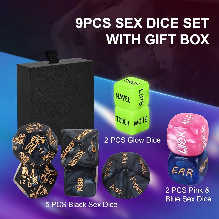 Romantic Couples Position Dice Game for Intimate Date Nights