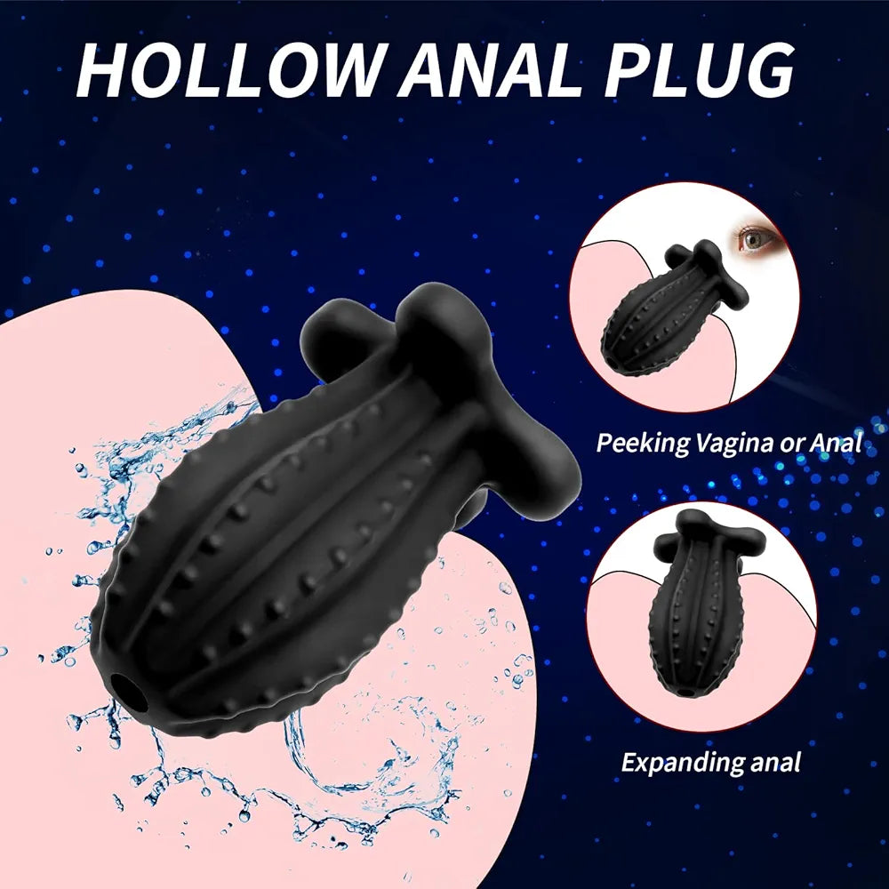 Hollow Vaginal and Anal Speculum Dilator - BDSM Enema and Intimate Wellness Toy for Adults