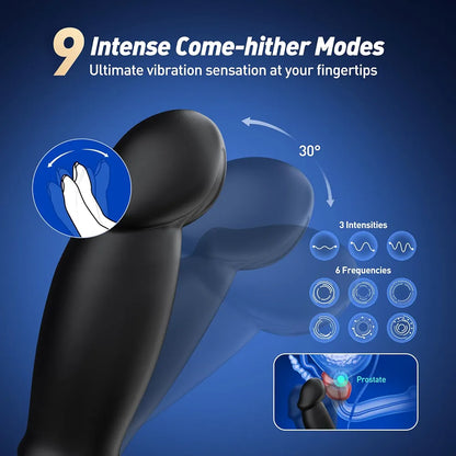 Premium Dual-Motor Prostate Massager and Anal Vibrator with Detachable Cock Rings