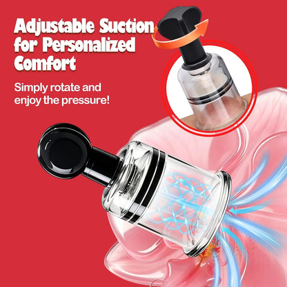8-Piece Silicone Suction Pump Set for Nipple and Clitoral Stimulation