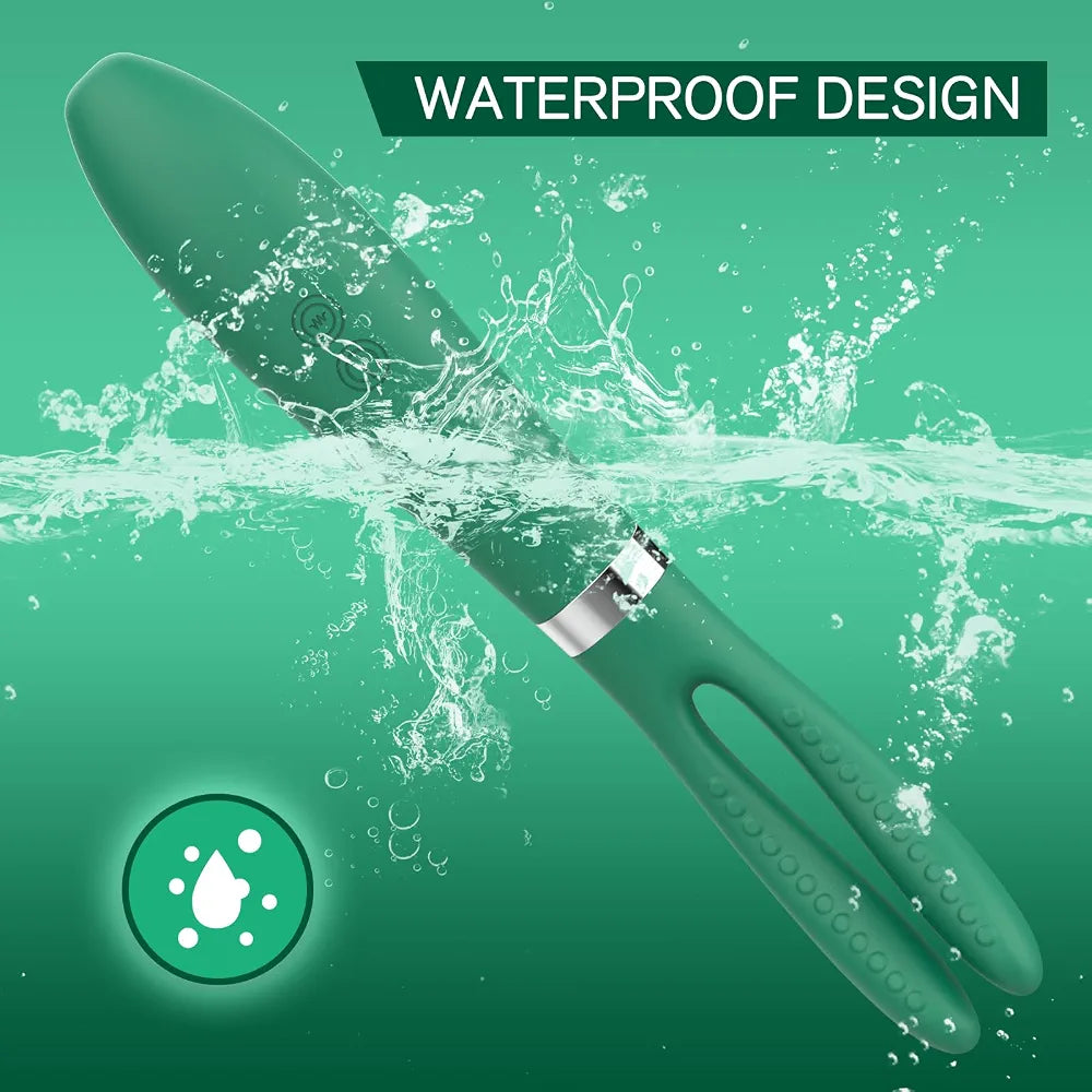 9-Mode Rabbit G-Spot and Clitoral Wand Vibrator for Couples
