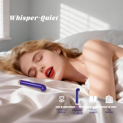 Premium 10-Speed Mini Wand Vibrator for Targeted Clitoral and G-Spot Stimulation