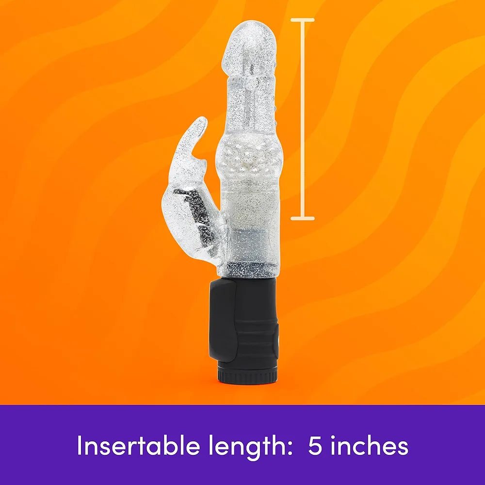 Jessica Rabbit Dual-Stimulation G-Spot and Clitoral Vibrator - Silver