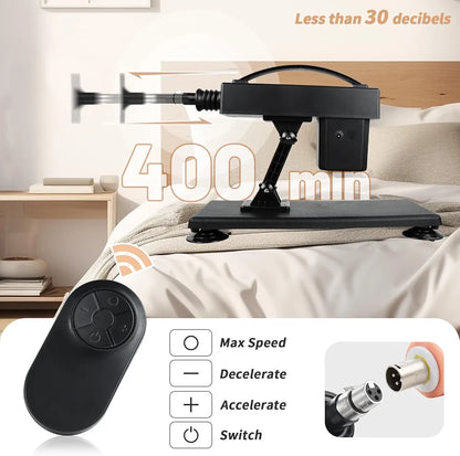 Automatic Thrusting Sex Machine for Couples with 3 XLR Attachments and Remote Control