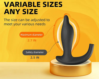 Inflatable Anal Cleaning and Expansion Device for Beginners and Advanced Users, Black