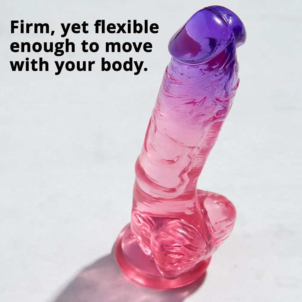 Adam & Eve Sunset Dreams 7.5-Inch Realistic Flexible Dildo with Suction Cup Base