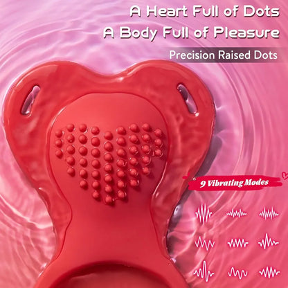 Heart-Shaped Remote-Controlled Wearable Panty Vibrator for Couples