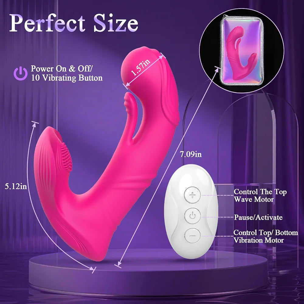 App-Controlled Butterfly G-Spot & Clitoral Vibrator with 10 Modes for Couples