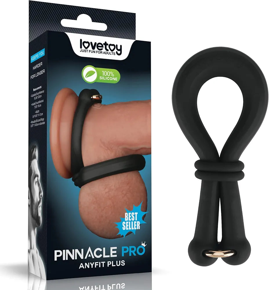AnyFit Pro Adjustable Silicone Dual-Ring Erection Enhancer and Ball Stretcher