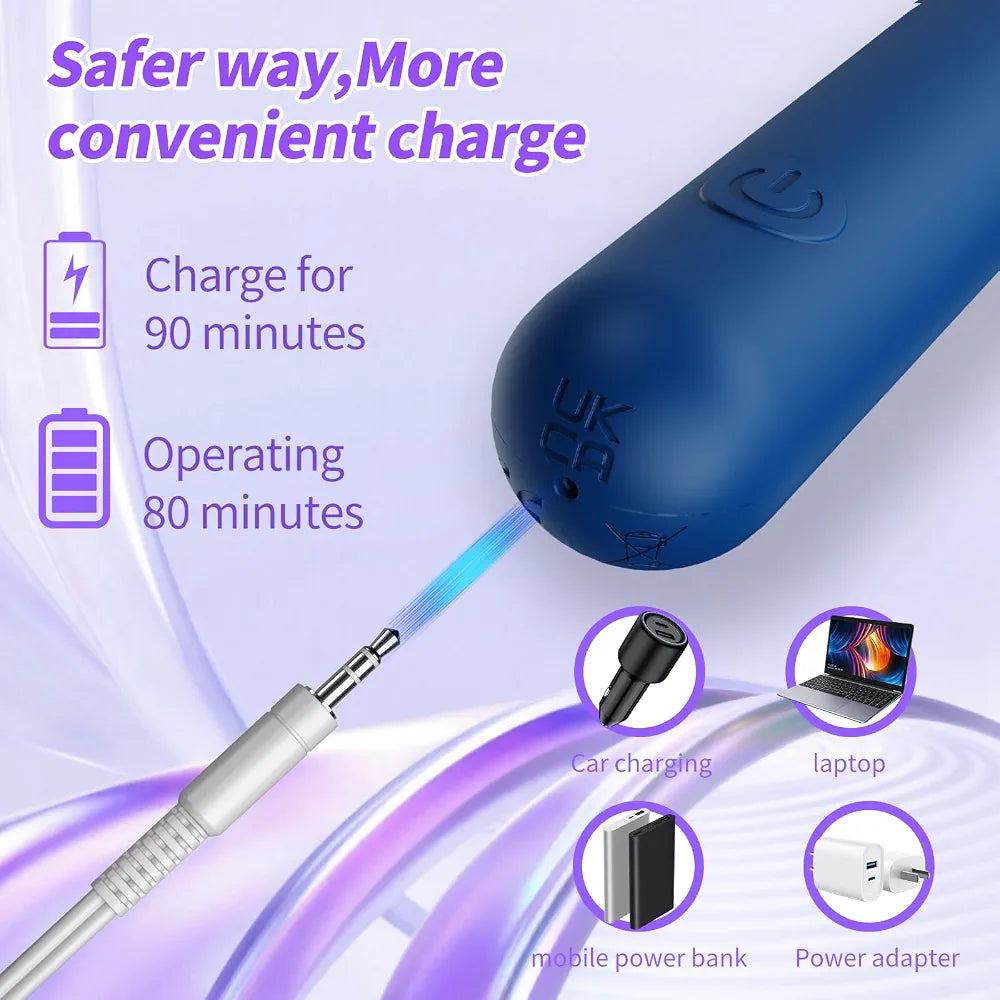 Premium Rechargeable Bullet Vibrator - 10 Vibration Modes, Waterproof Silicone G-Spot & Clitoral Stimulator for Couples