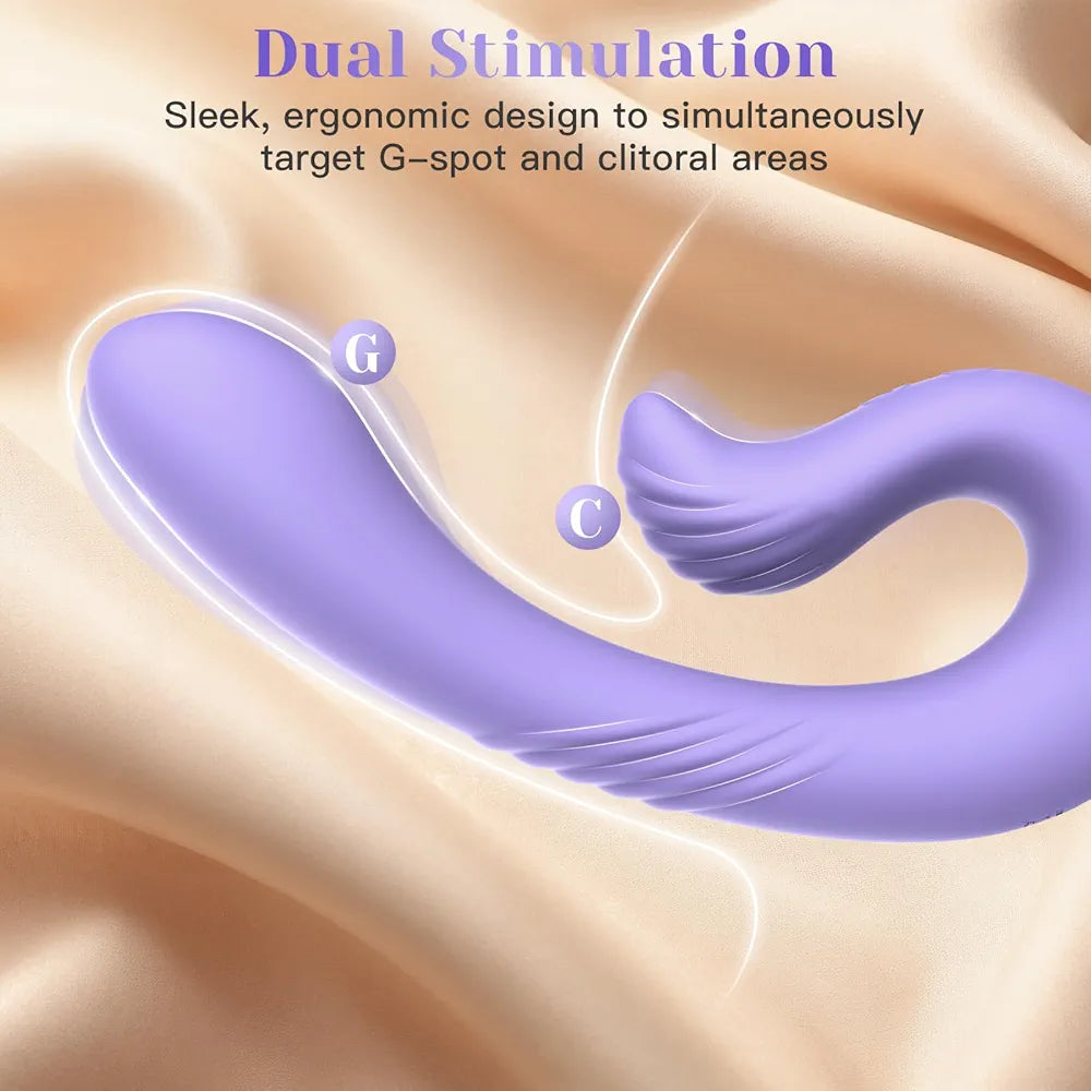 Dual-Motor Rabbit G-Spot Vibrator with Remote Control and 10 Vibration Modes