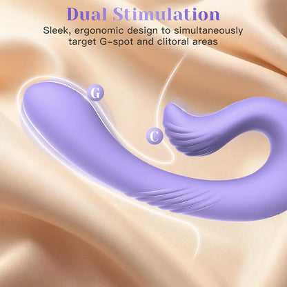 Dual-Motor Rabbit G-Spot Vibrator with Remote Control and 10 Vibration Modes
