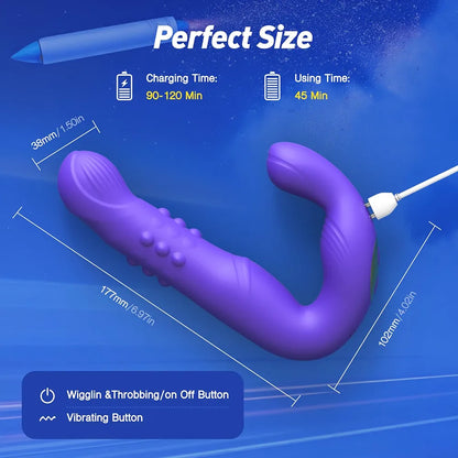 Prostate Massager and Anal Vibrator for Men with 16 Stimulation Modes