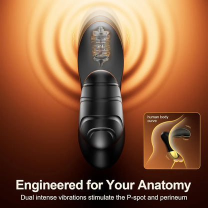 Premium Rechargeable Remote-Controlled Prostate Massager with 10 Vibration Modes