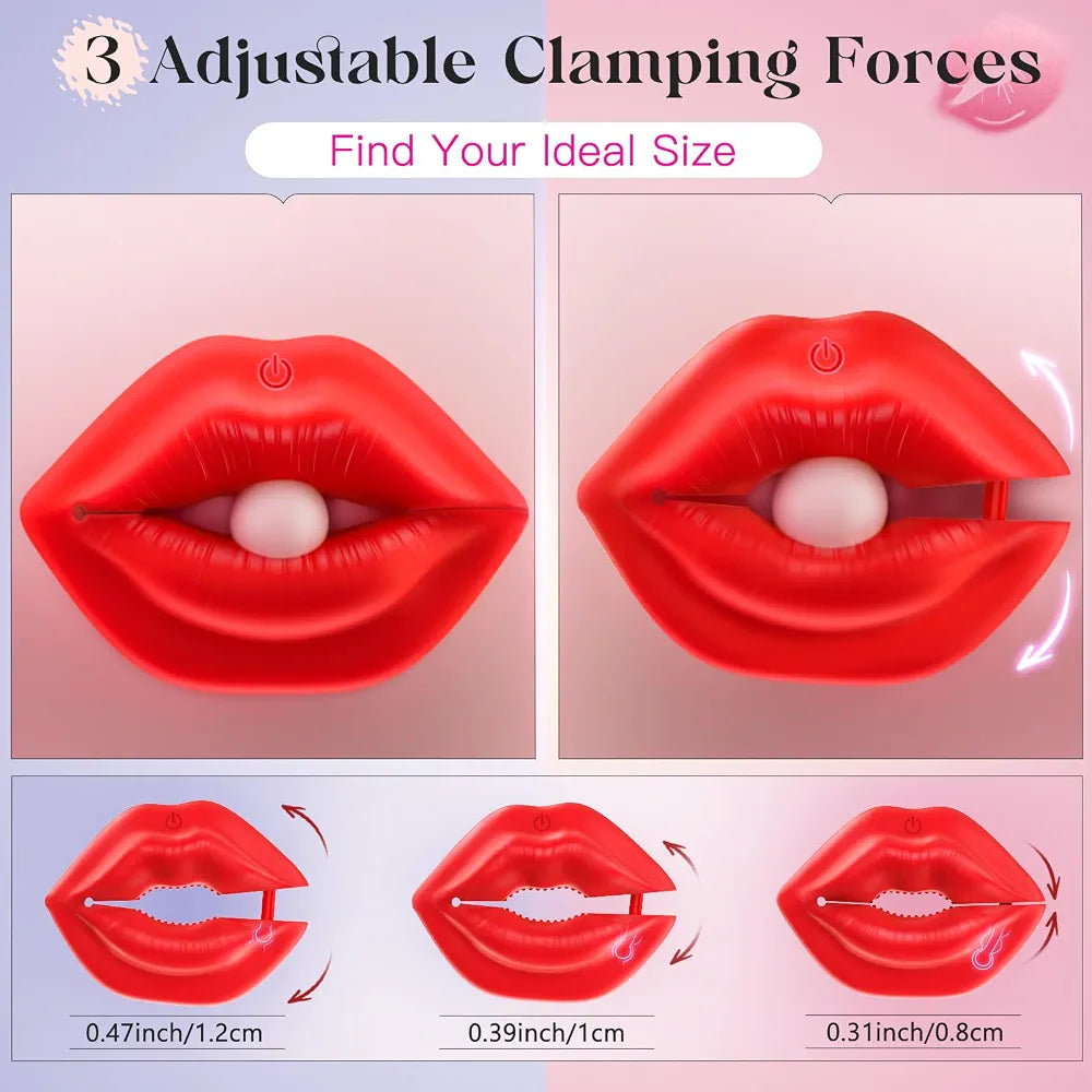 App-Controlled Adjustable Vibrating Nipple Clamps with Storage Case