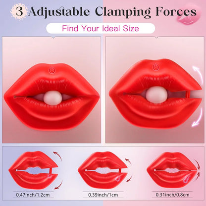 App-Controlled Adjustable Vibrating Nipple Clamps with Storage Case