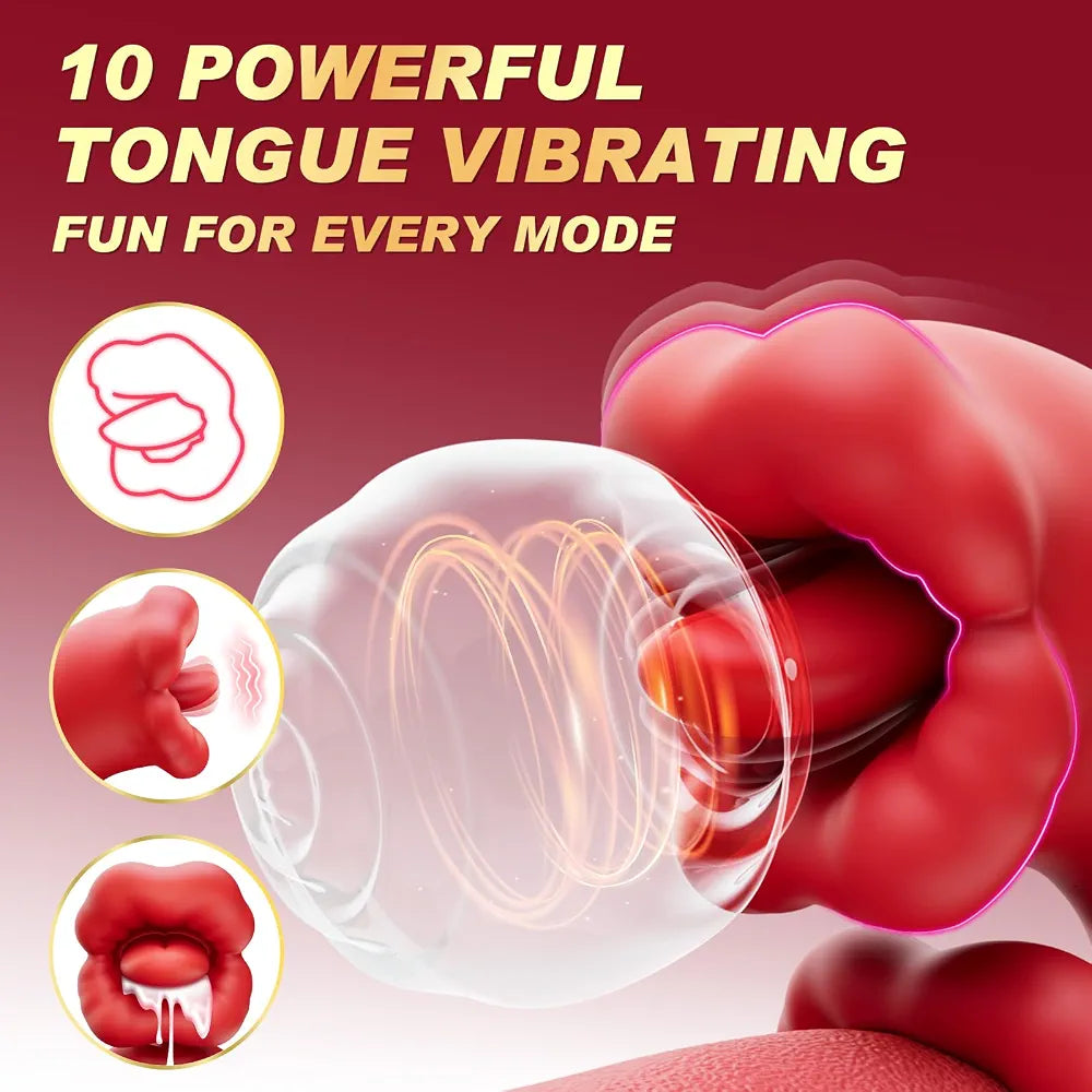 Rabbit G-Spot Vibrator with Licking and Thrusting Modes