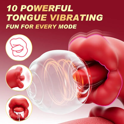 Rabbit G-Spot Vibrator with Licking and Thrusting Modes