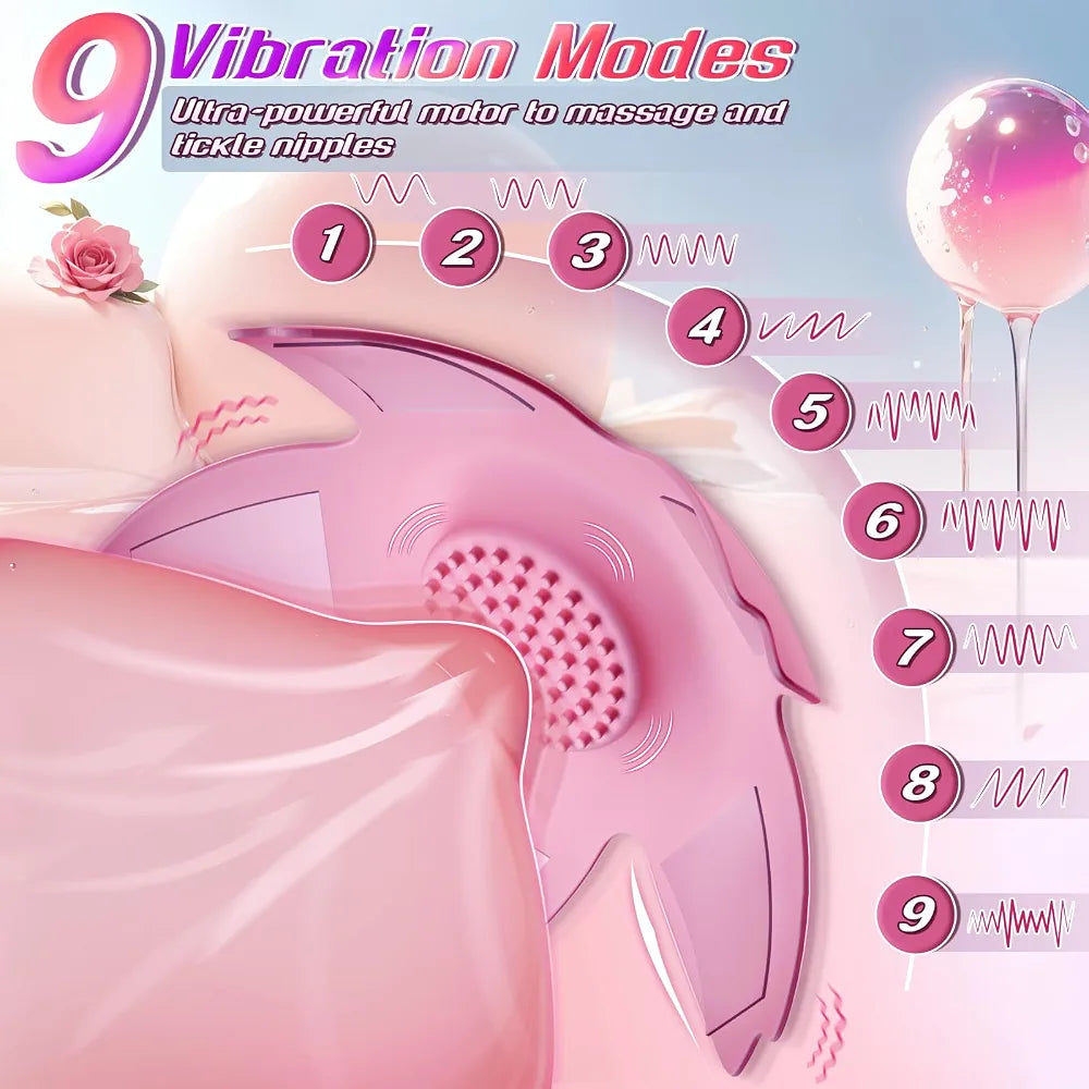 Adhesive Vibrating Nipple Stimulator for Enhanced Sensitivity
