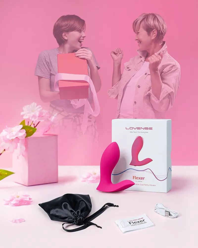 LOVENSE Flexer Wearable App-Controlled Butterfly Vibrator for Clitoral and G-Spot Stimulation