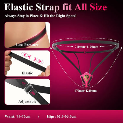 Butterfly App-Controlled Wearable Couples Vibrator with 9 Modes