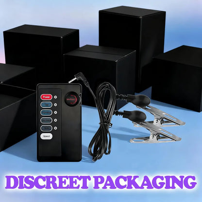 Adjustable Electric Stimulation Nipple and Clitoral Clamps for Advanced BDSM Play