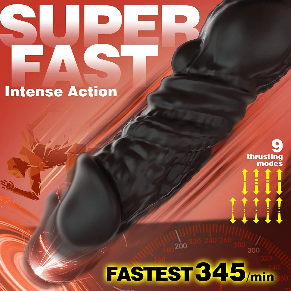 Advanced 6-in-1 App-Controlled Prostate Massager and Thrusting Anal Vibrator with Cock Ring