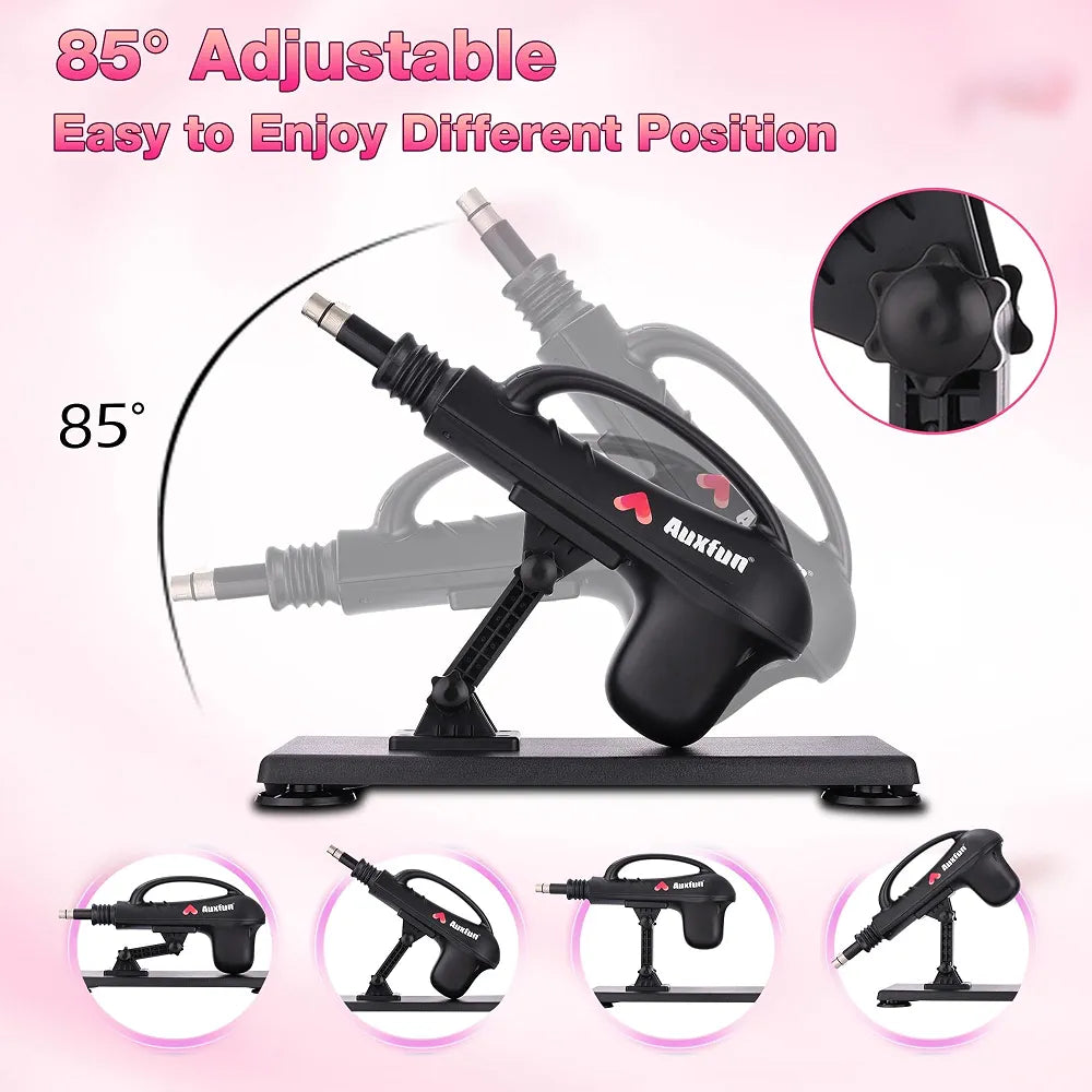 Auxfun Automatic Thrusting Sex Machine with 7 Attachments and Suction Cup Adapter