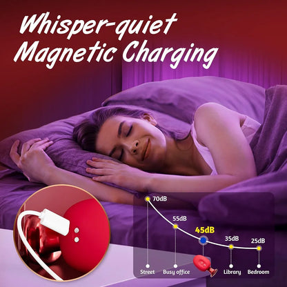 Rose-Shaped Silicone Nipple Clamps with 10-Mode Vibrating Clitoral Stimulator