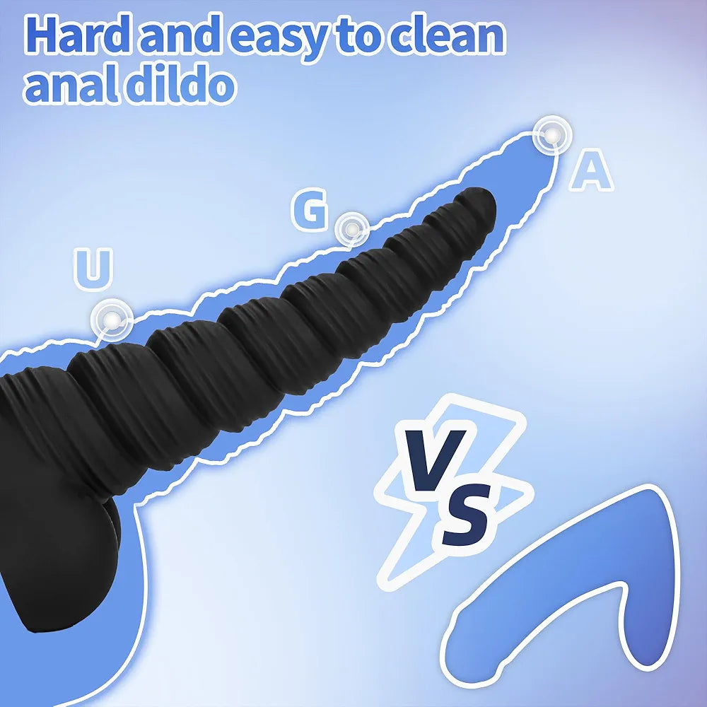6.5-Inch Silicone Anal Training Plug with Suction Base for Beginners