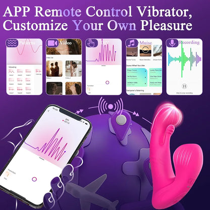 App-Controlled Butterfly G-Spot & Clitoral Vibrator with 10 Modes for Couples