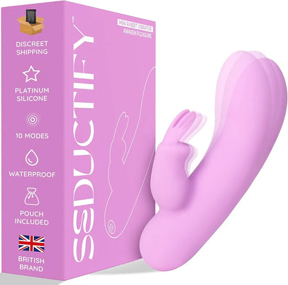 SEDUCTIFY Premium Silicone Dual-Stimulation Rabbit Vibrator with 10 Modes