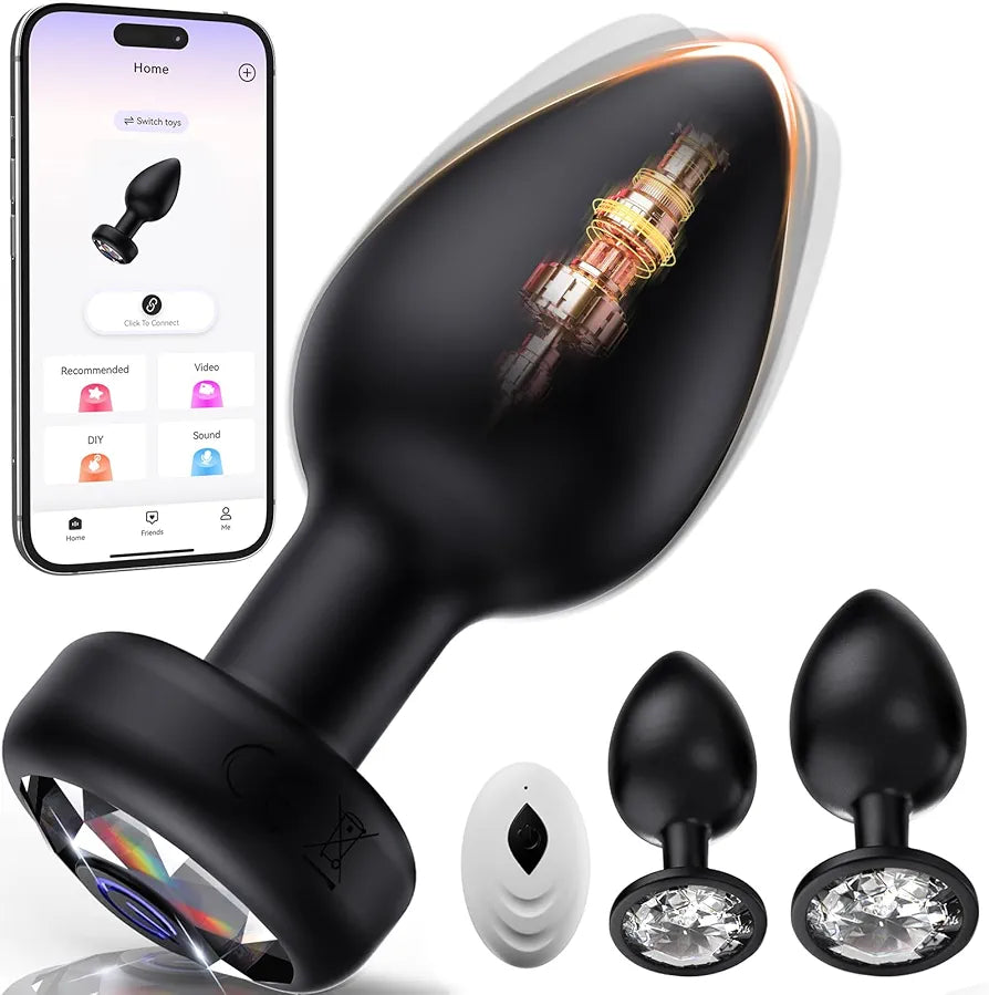 10-Mode Remote Controlled Silicone Vibrating Anal Plug Set - 3-Piece Prostate Massager Kit