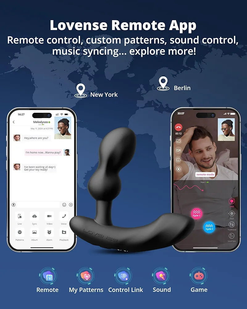 LOVENSE Edge 2 Remote-Controlled Prostate Massager and Anal Vibrator