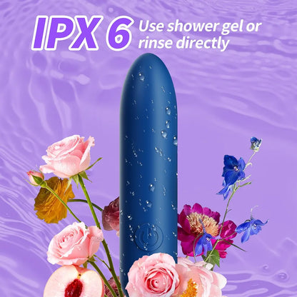 Premium Rechargeable Bullet Vibrator - 10 Vibration Modes, Waterproof Silicone G-Spot & Clitoral Stimulator for Couples