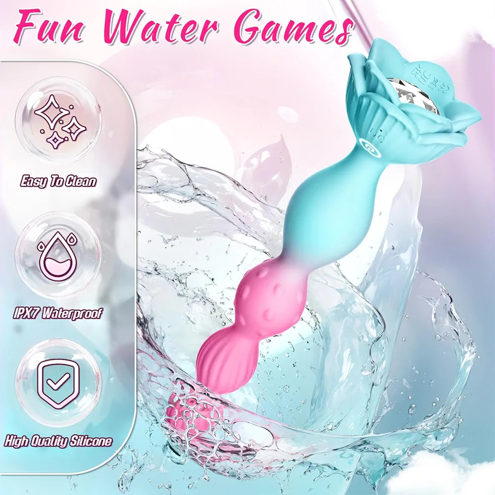 Yaluye 36-Mode Vibrating Anal Plug and Bead Massager for Prostate and G-Spot Stimulation