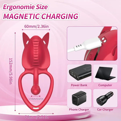 Remote-Controlled Wearable Couples Vibrator with App Connectivity and Multi-Function Stimulation