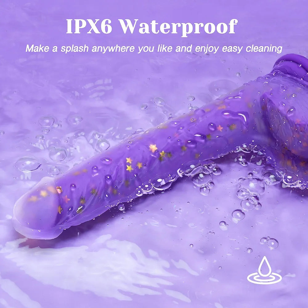 Realistic 9.25-Inch Heated Thrusting G-Spot Vibrator with Remote and Suction Base