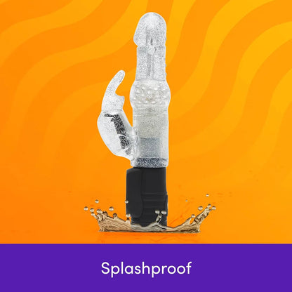 Jessica Rabbit Dual-Stimulation G-Spot and Clitoral Vibrator - Silver