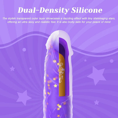 Realistic 9.25-Inch Heated Thrusting G-Spot Vibrator with Remote and Suction Base