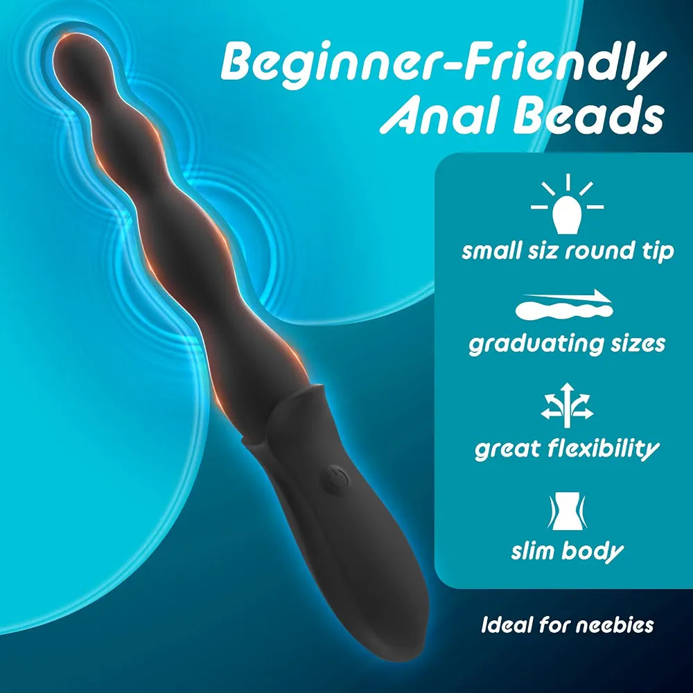 Dual-Motor Silicone Anal Plug with 10 Vibration Modes - Beginner-Friendly Prostate Massager