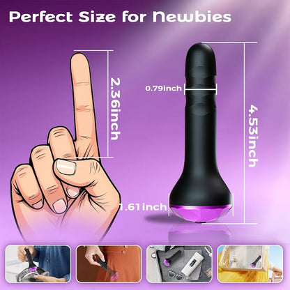 Dual-Motor Rotating & Vibrating Prostate Massager with 10 Modes