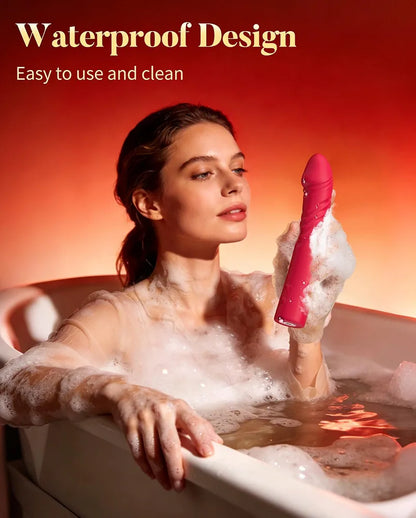 10-Mode Automatic Thrusting Dildo Machine with Detachable Vibrator and Suction Cup Base