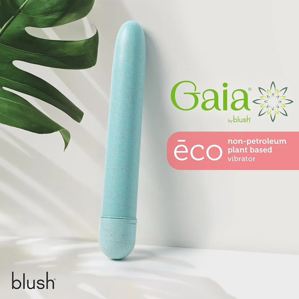 Gaia Eco-Friendly 7-Inch Multispeed Personal Massager - Sustainable Plant-Based Vibrator for Couples and Individuals