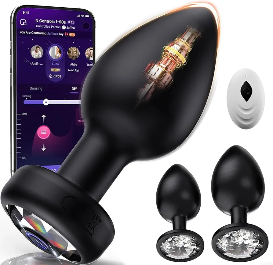 10-Mode Remote Controlled Silicone Vibrating Anal Plug Set - 3-Piece Prostate Massager Kit
