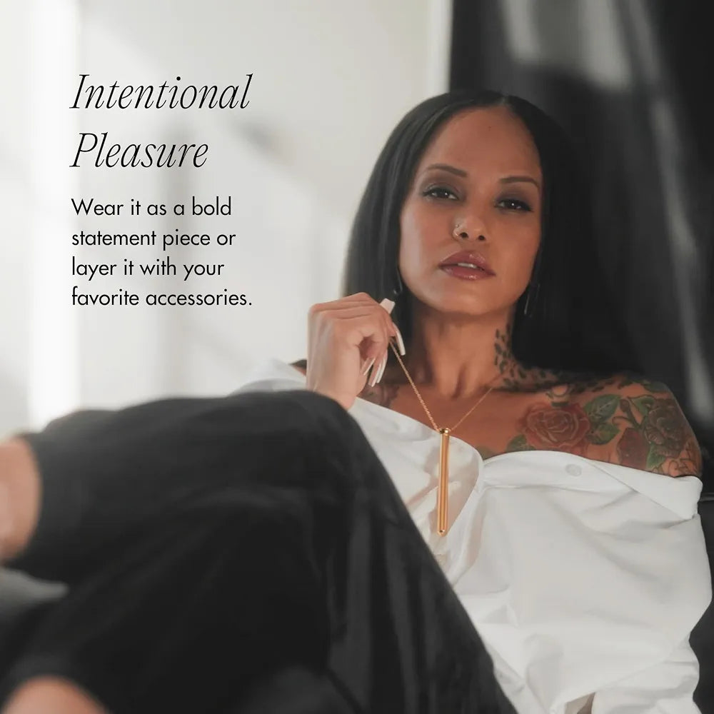 Crave Vesper 2 Original Vibrator Necklace - Discreet Wearable Luxury Vibrating Pendant for Adults