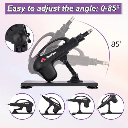 Automatic Thrusting Sex Machine with 7 Attachments and 3XLR Connector for G-Spot and Anal Stimulation