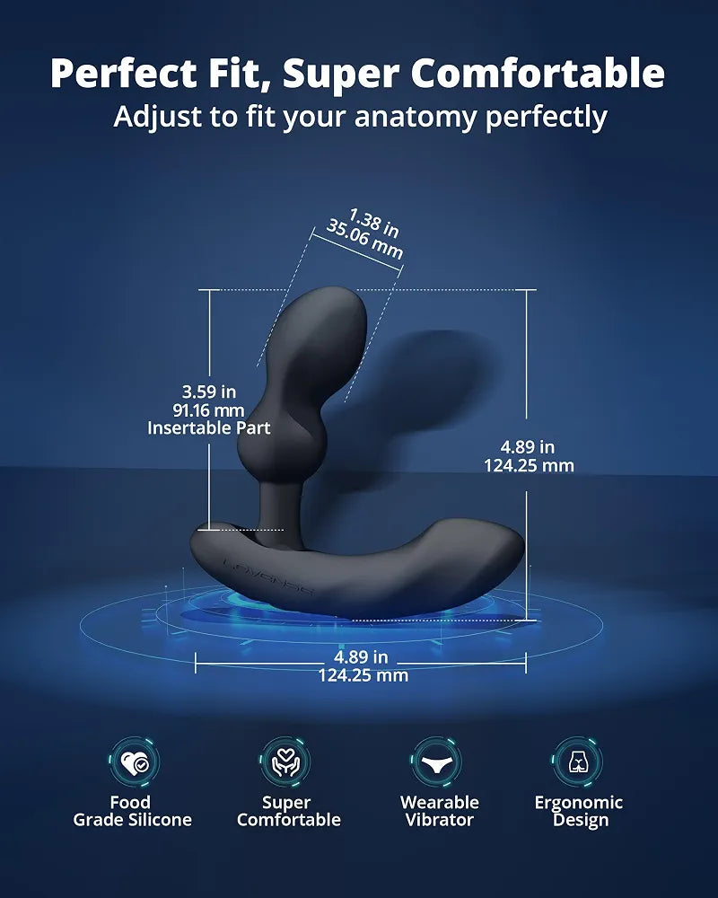 LOVENSE Edge 2 Remote-Controlled Prostate Massager and Anal Vibrator